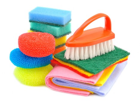 Close-up of rug fibres being deep cleaned